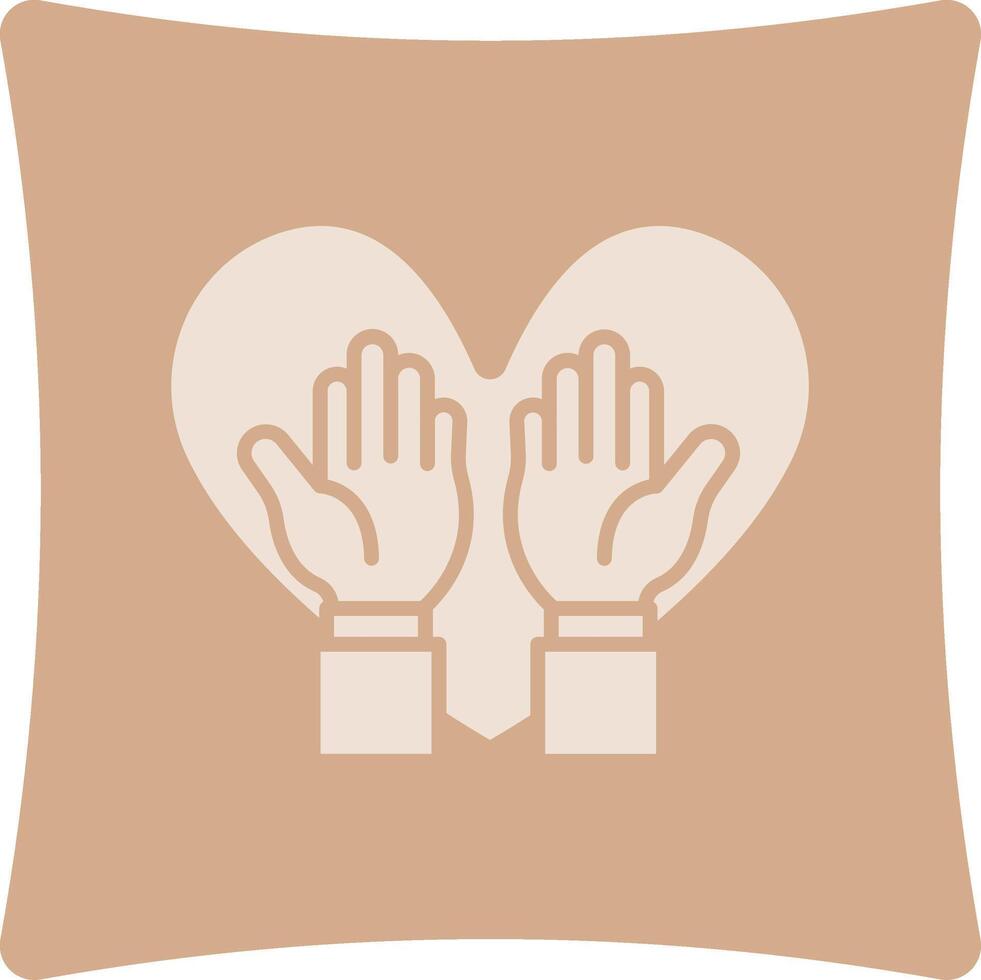 Hand Up Gradient Color Style Form vector