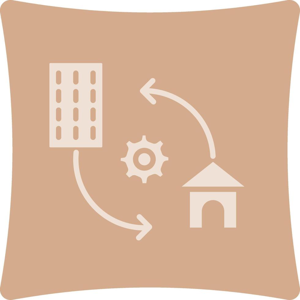 Hybrid Work Application Focused UI Design vector