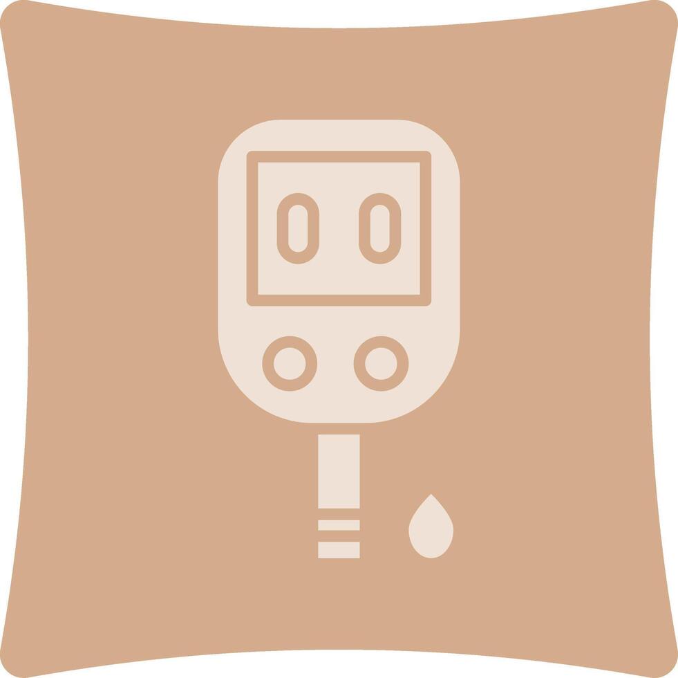 Glucose Meter Custom Line Based Element vector
