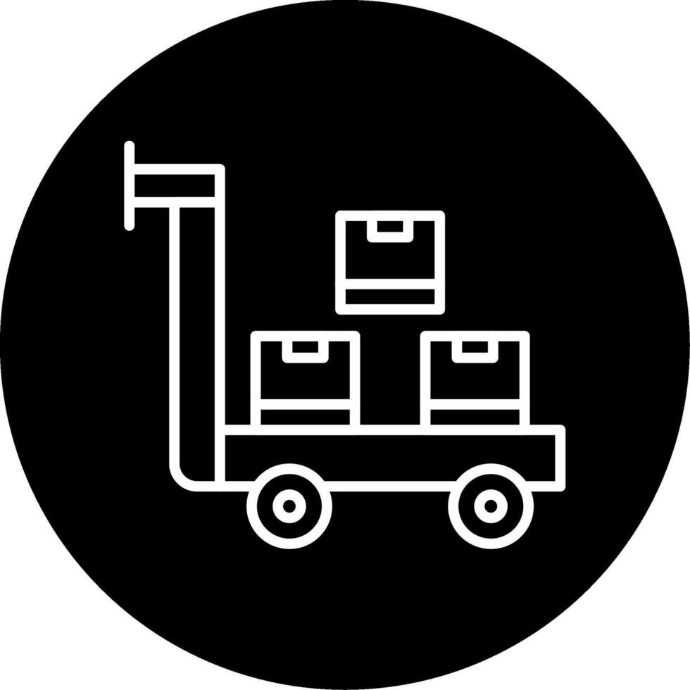 Batch Order Picking Process Line Circle Inverted vector