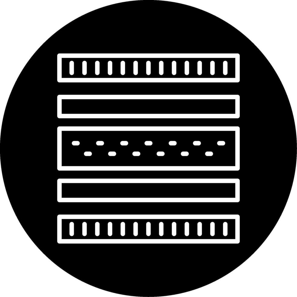 Protective Mattress Layer Line Circle Inverted vector