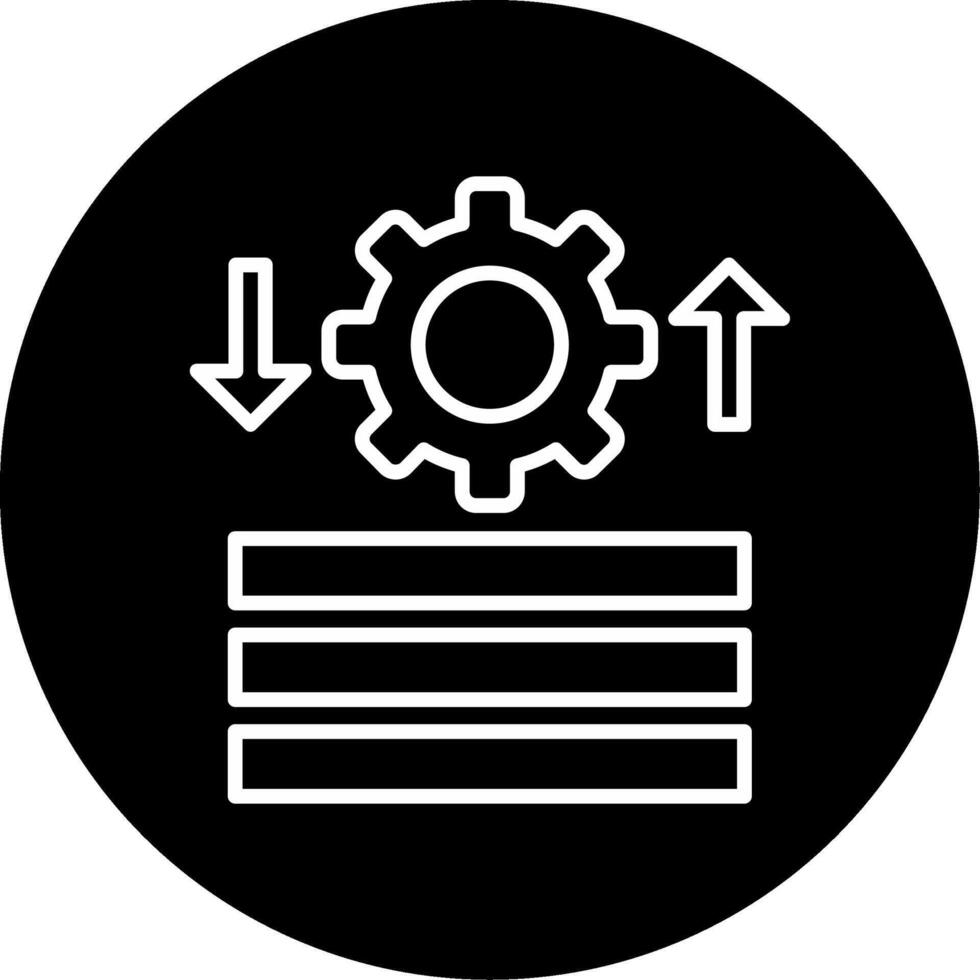 intercambiar y reutilizar línea circulo invertido vector