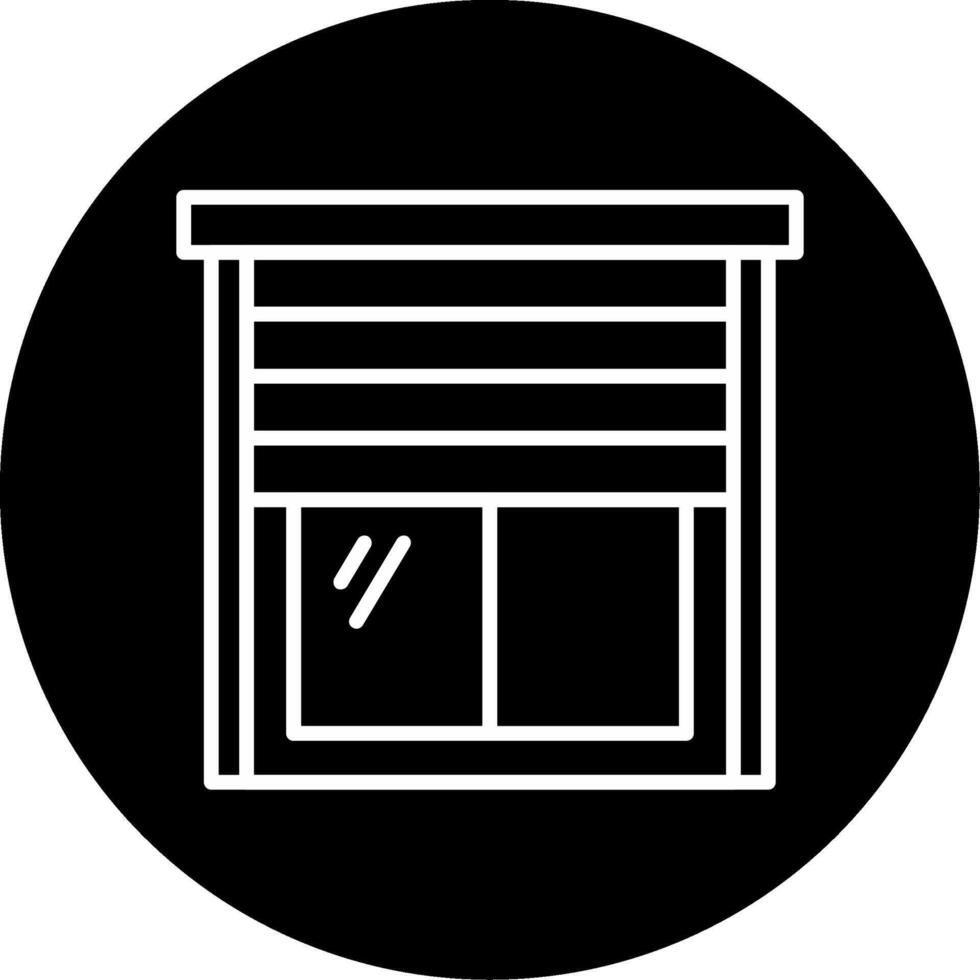 Glass Window Frame Line Circle Inverted vector