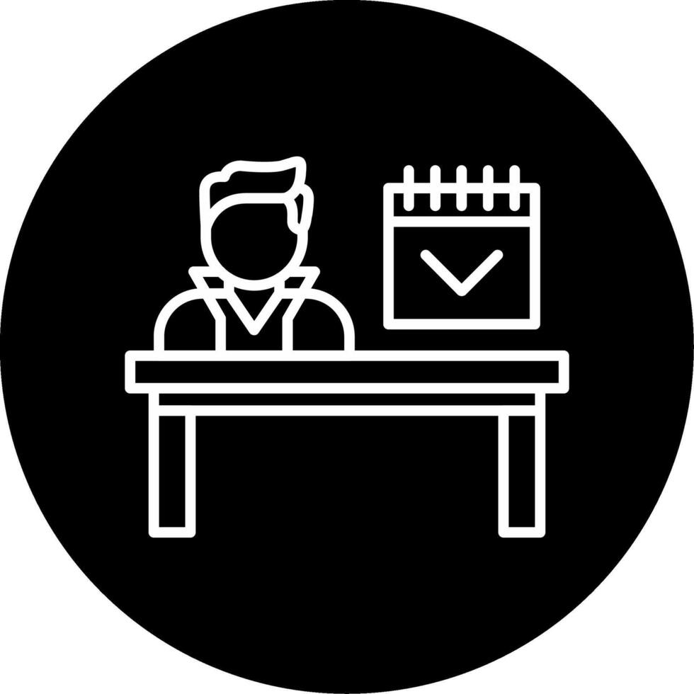 Final Submission Deadline Line Circle Inverted vector