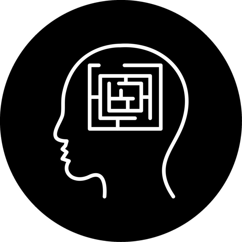 Confusing Maze Path Line Circle Inverted vector