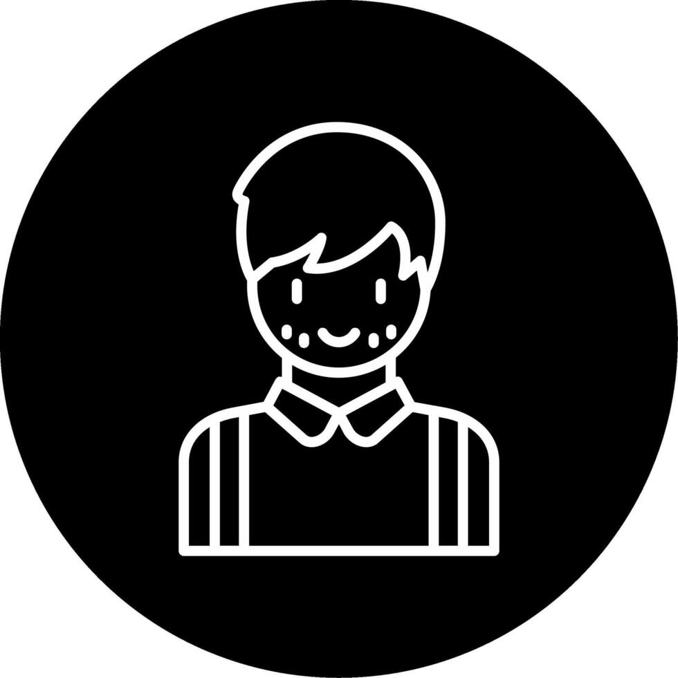 Kind Caring Heart Line Circle Inverted vector