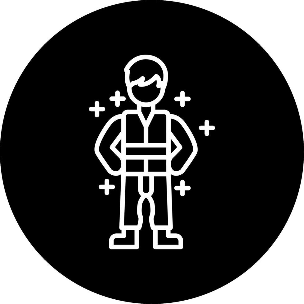 Positive Optimism View Line Circle Inverted vector