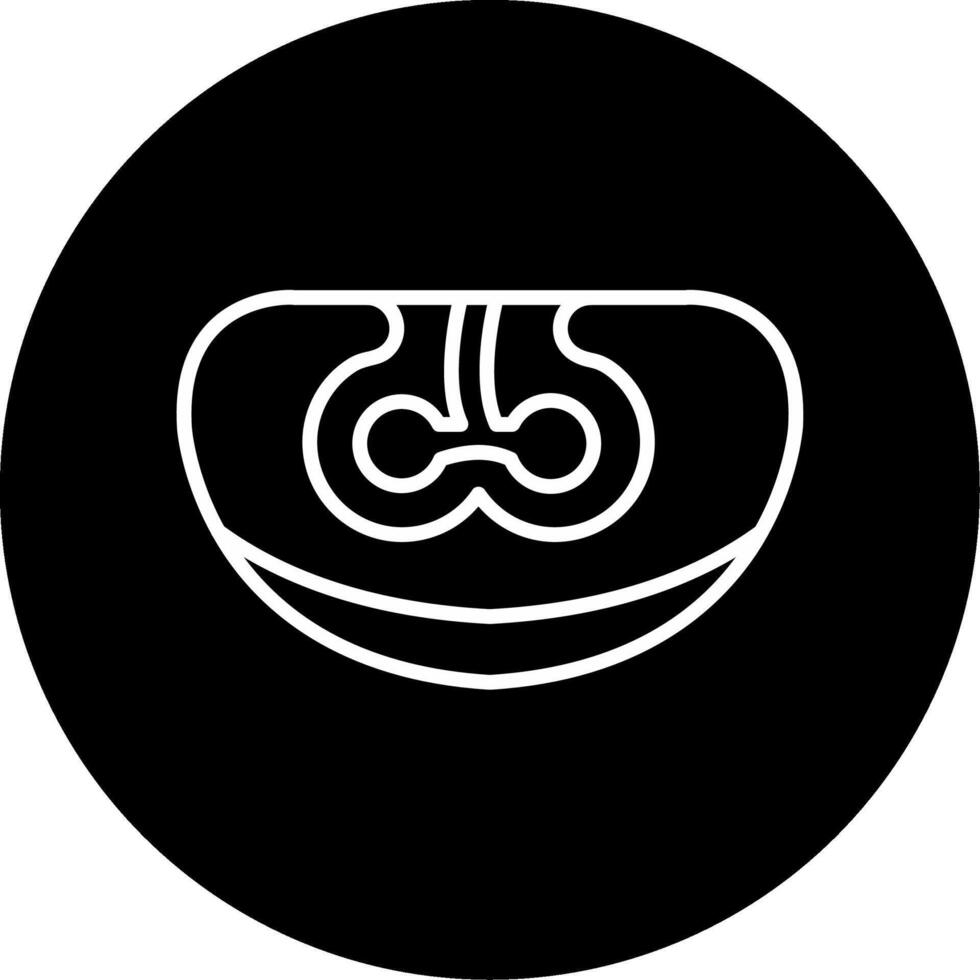 Digestive Enzyme Function Line Circle Inverted vector