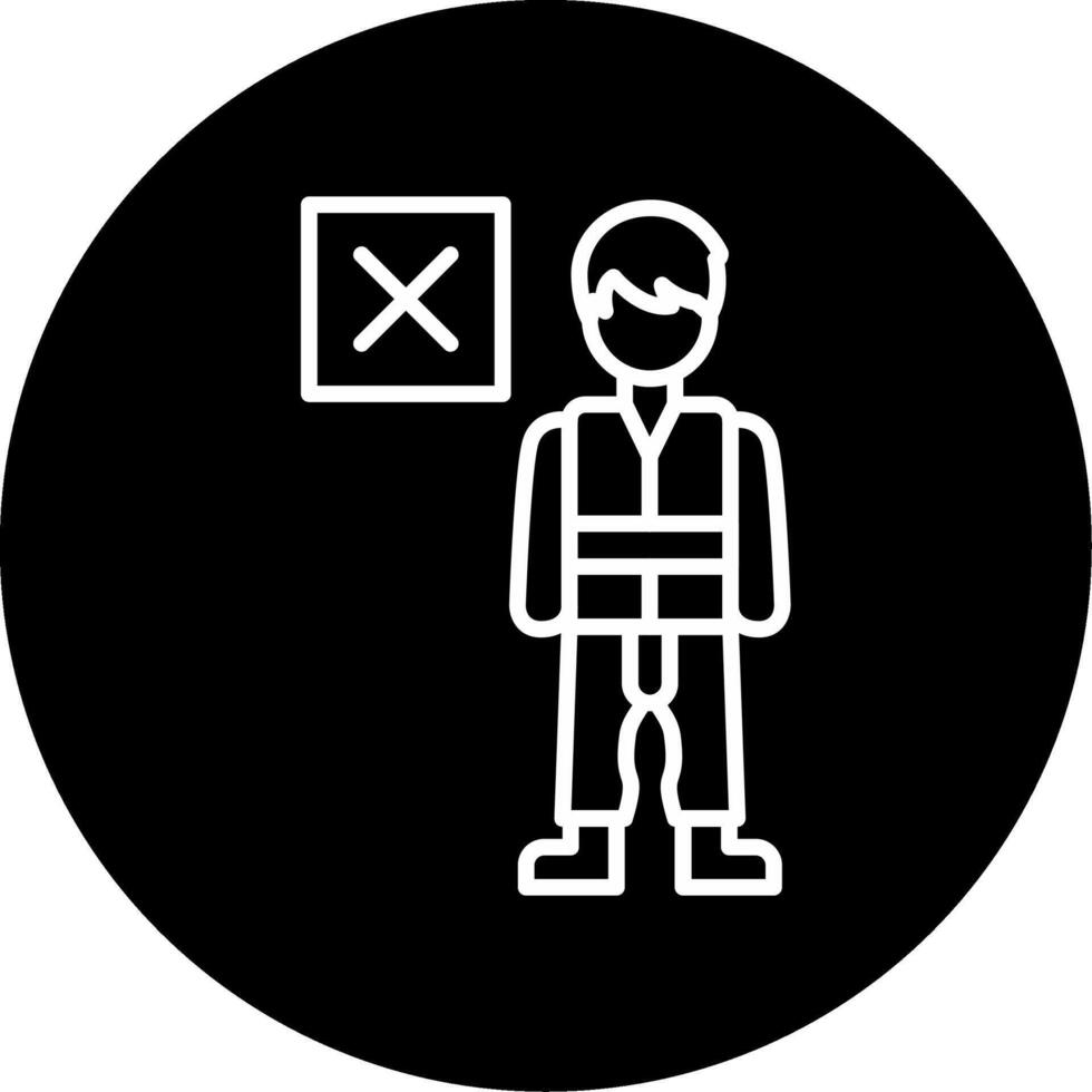 Harsh Disapproval Look Line Circle Inverted vector