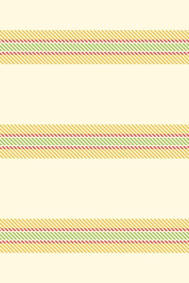 Datin textile stripe, us fabric seamless vertical. Shoice lines texture pattern background in cornsilk and amber colors. vector