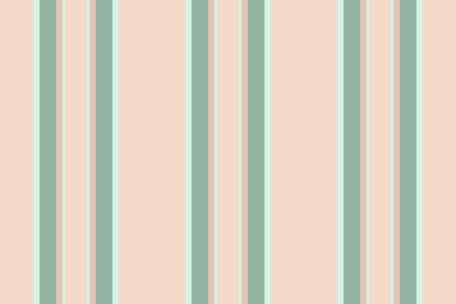 Soft, pastel striped background. Elegant, versatile pattern in peach and sage green. Ideal for textiles, graphic design, backgrounds or digital paper. Calming and timeless. vector