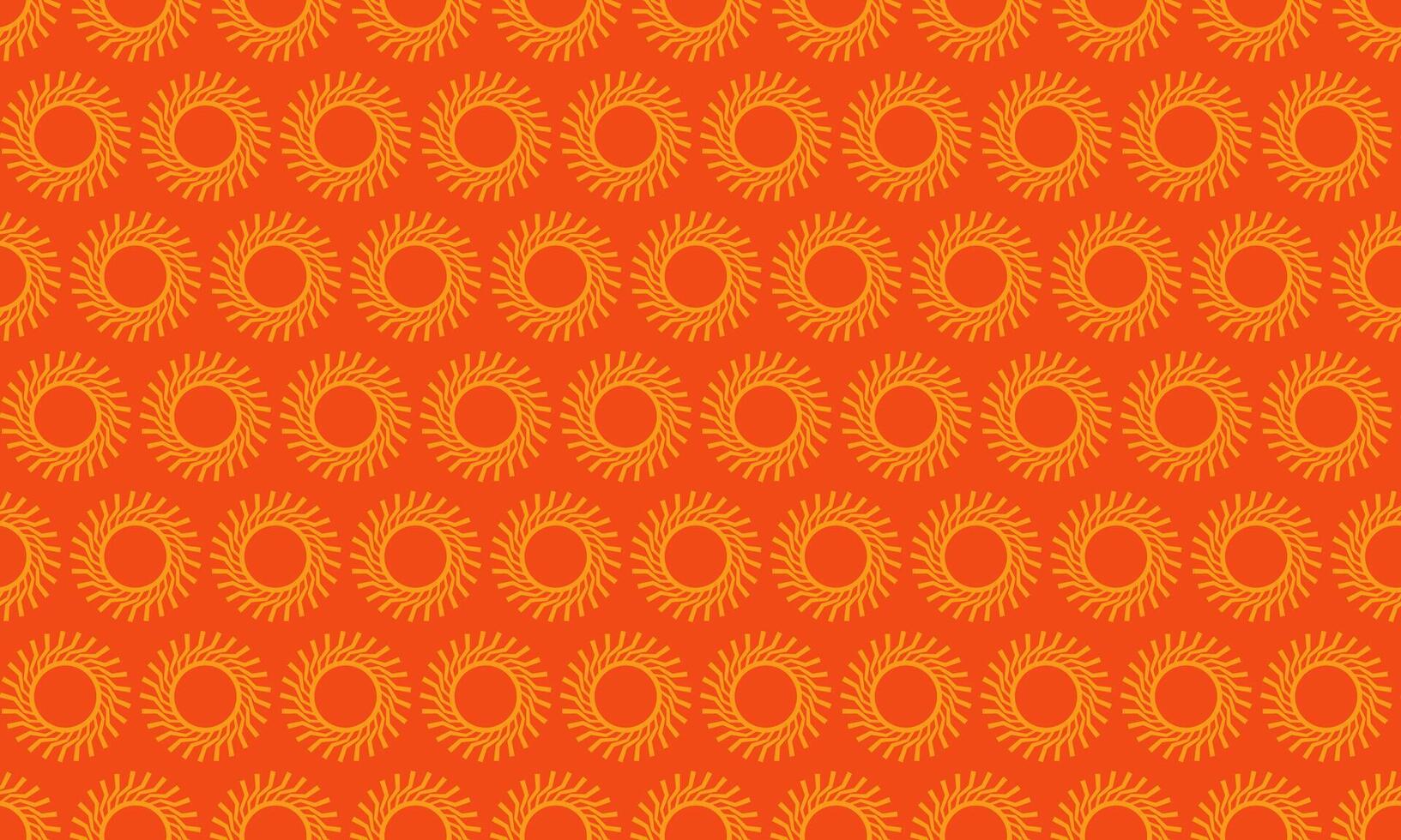 Vibrant orange and gold sunburst pattern. Perfect for backgrounds, textile design, or adding a warm, energetic feel to your projects. Repeatable design offers versatility for various applications. vector