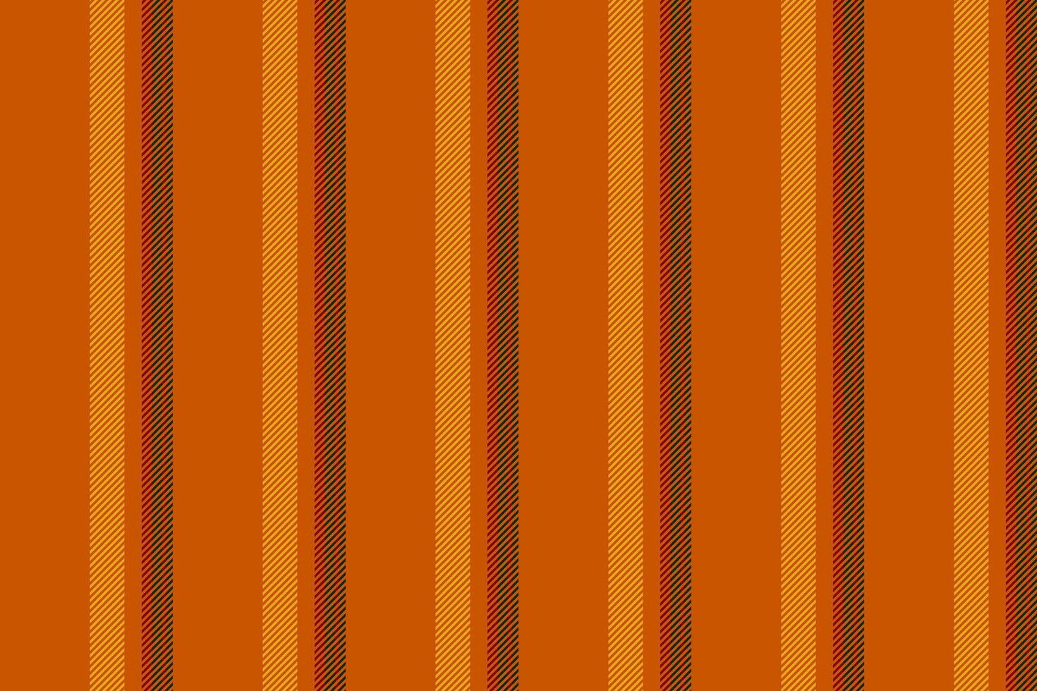 Tribal pattern seamless vertical, random textile background texture. Multicolor fabric stripe lines in orange and amber colors. vector
