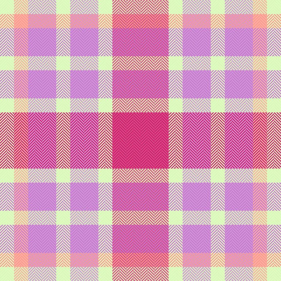 Damask tartan check seamless, uniform background pattern . Hobby texture fabric textile plaid in purple and light colors. vector