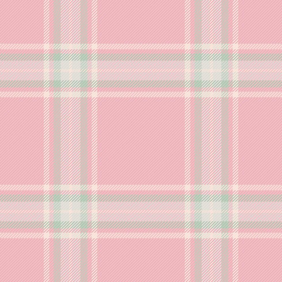 Single pattern seamless texture, idea plaid tartan. Book textile background fabric check in light and white colors. vector