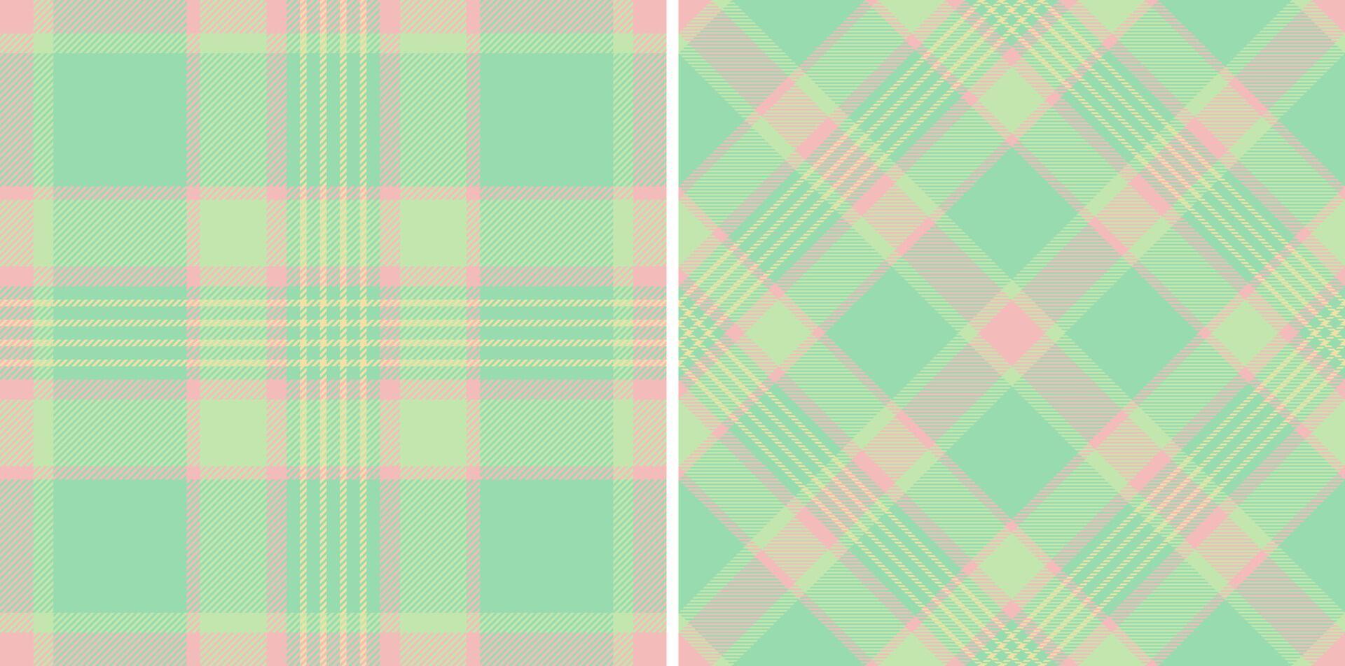 Soft pastel plaid patterns, ideal for spring designs. The gentle colors create a calming, harmonious aesthetic, perfect for backgrounds, textiles, crafts. vector