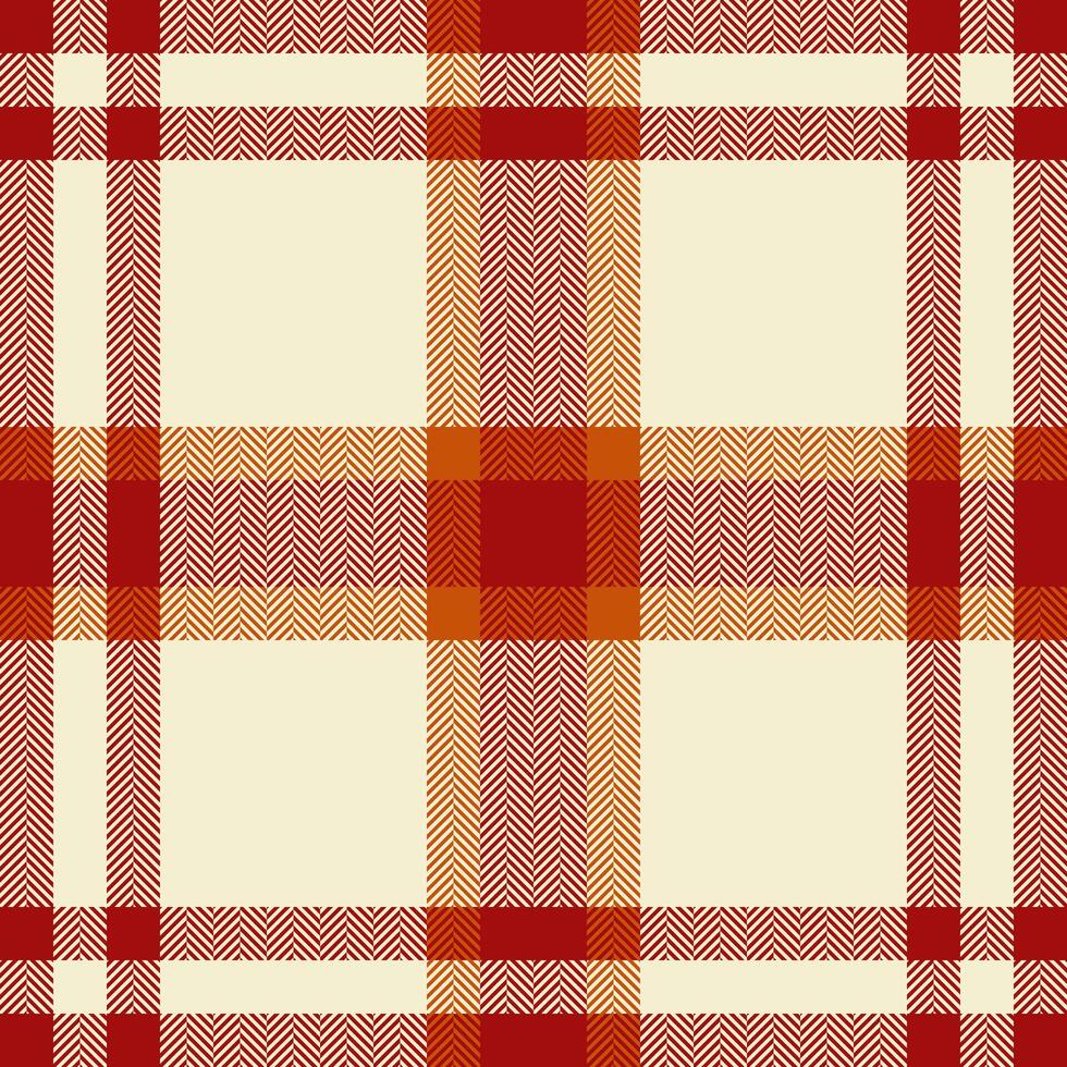 Retro seamless pattern check, content fabric textile plaid. Revival tartan background texture in light and red colors. vector