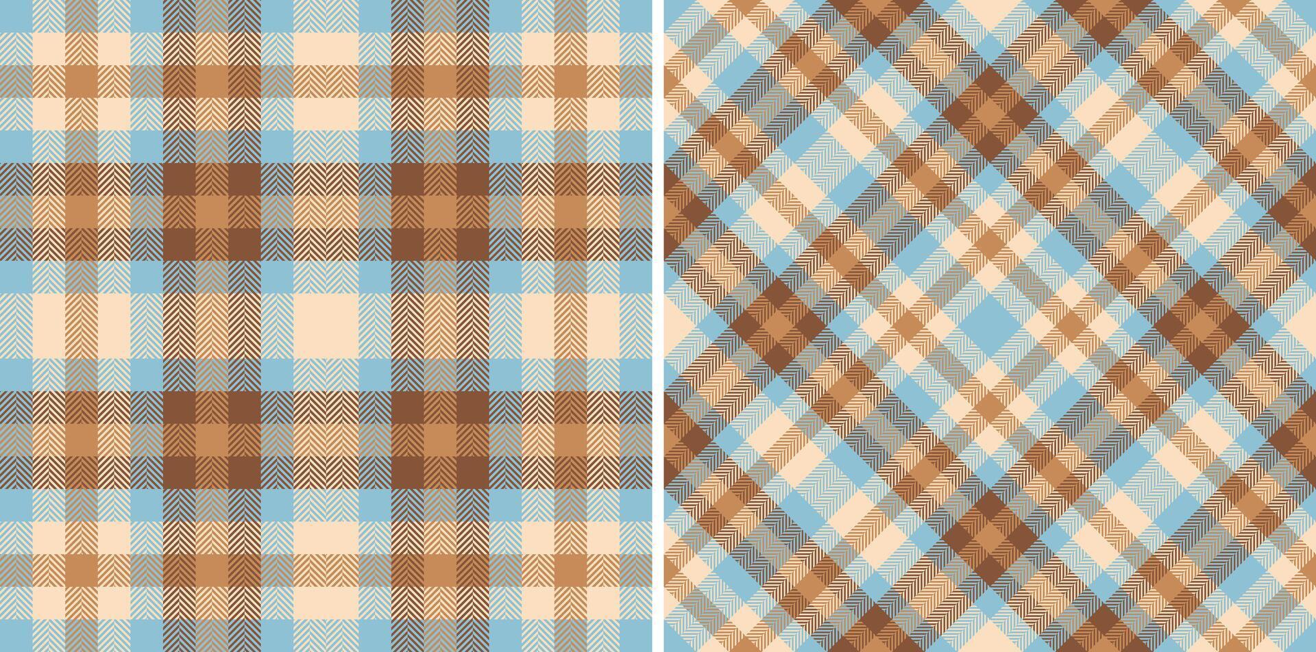 Texture fabric pattern of tartan textile with a background plaid check seamless. Set in coffee colors for geometric unique identity design. vector