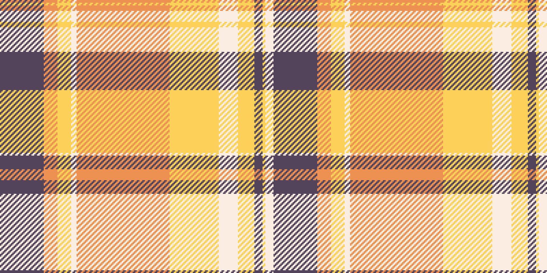Warmtoned tartan fabric pattern. Ideal for textile design, backgrounds, or adding a cozy, traditional touch to creative projects. Versatile texture. vector