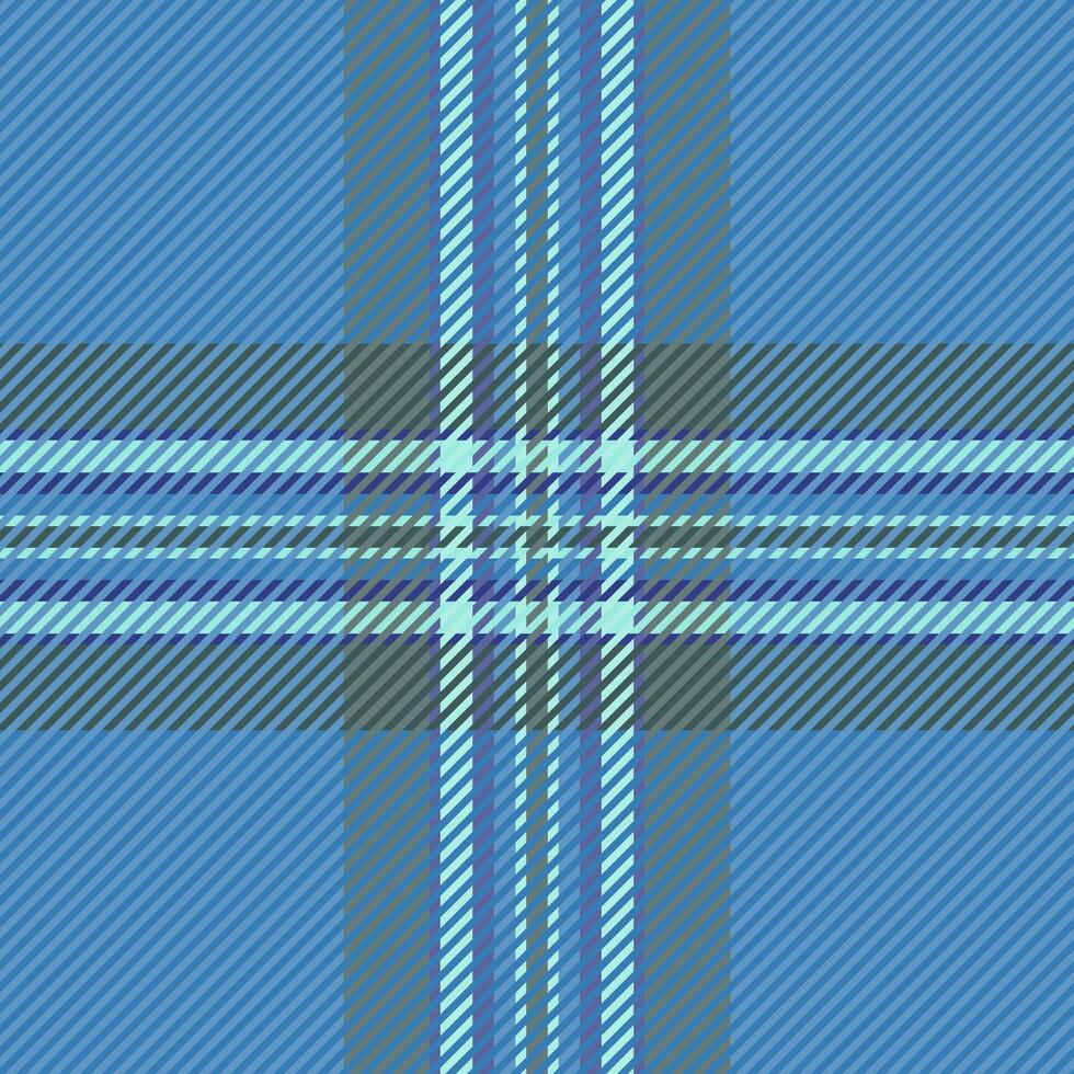 Cool blue and green plaid pattern. Subtle texture adds depth. Ideal for textile design, apparel, or website backgrounds. Modern and versatile, evokes feelings of calm and sophistication. vector