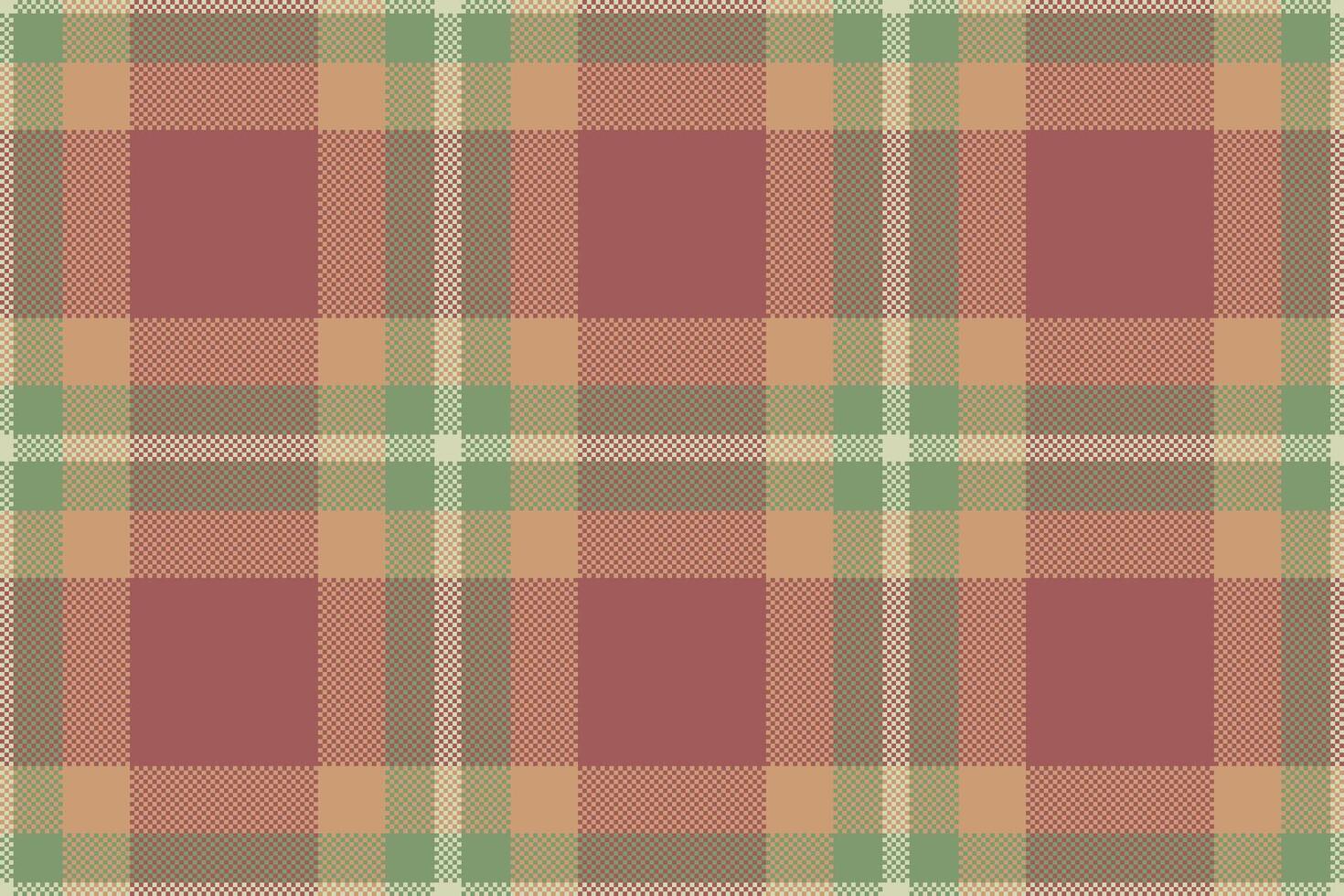 Identity tartan fabric check, american background pattern plaid. Fuzzy textile seamless texture in red and orange colors. vector