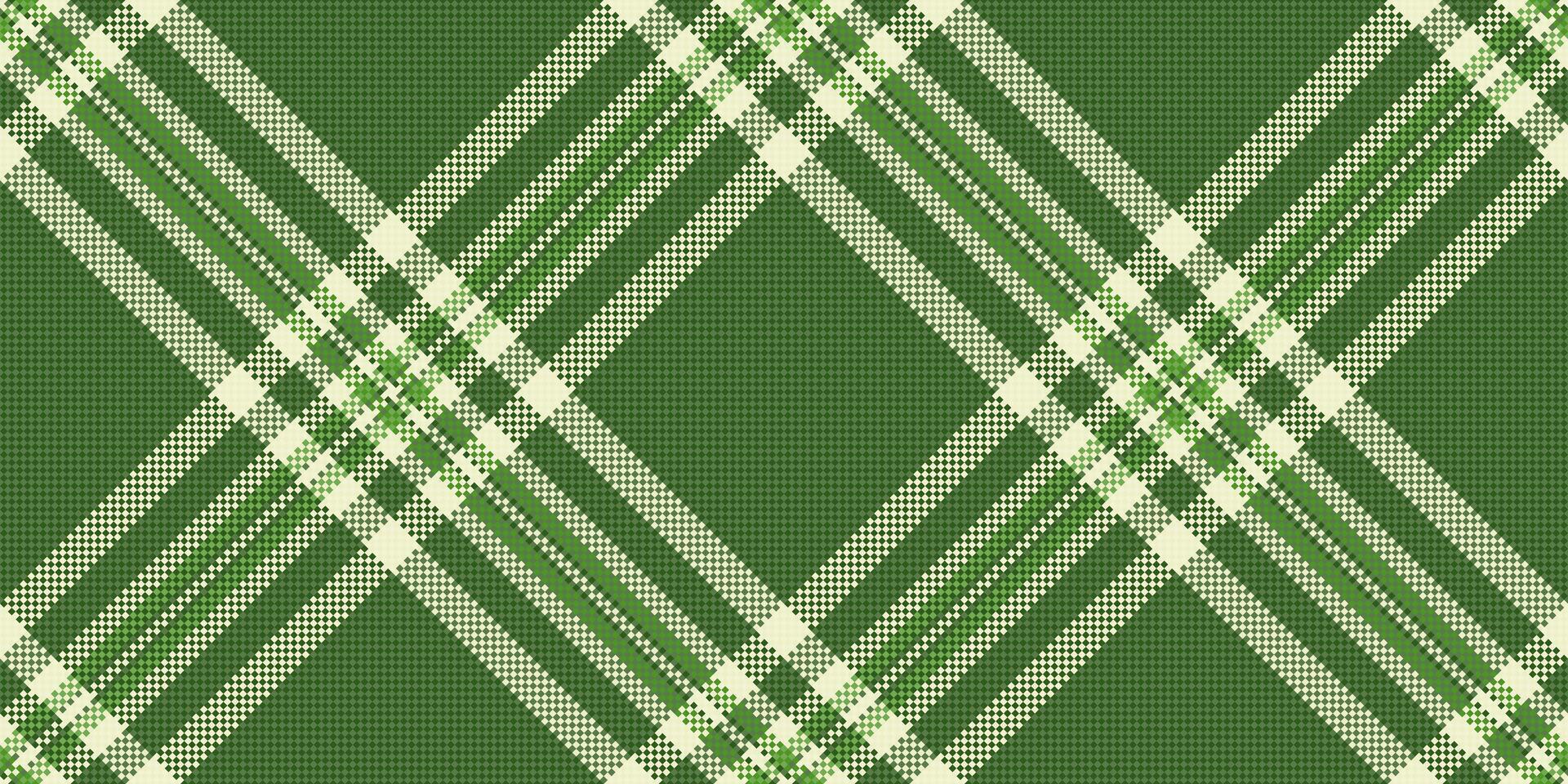 Elegant green and cream plaid pattern. Perfect for textile designs, apparel, wrapping paper, or website backgrounds. The subtle texture adds depth and sophistication. vector