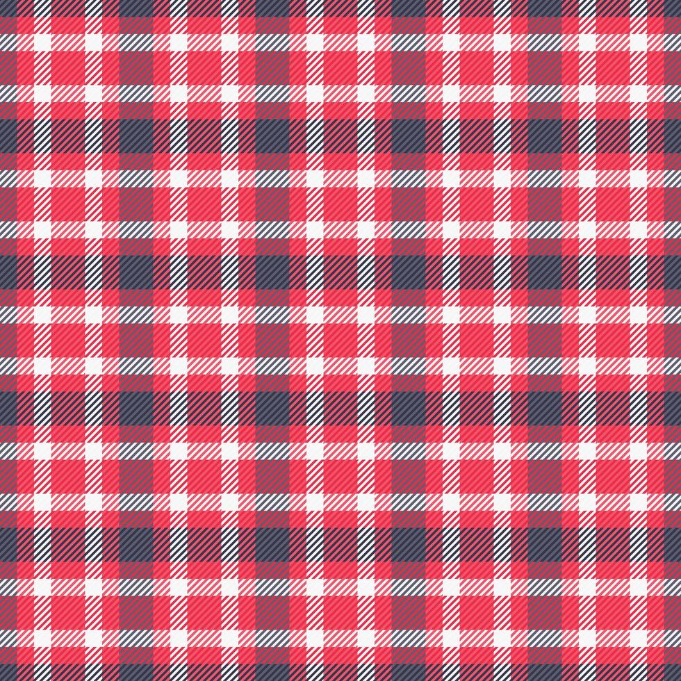 Classic tartan pattern with red and grey checks. Textile design for fashion, home decor, or backgrounds. Timeless, versatile, and visually appealing. vector