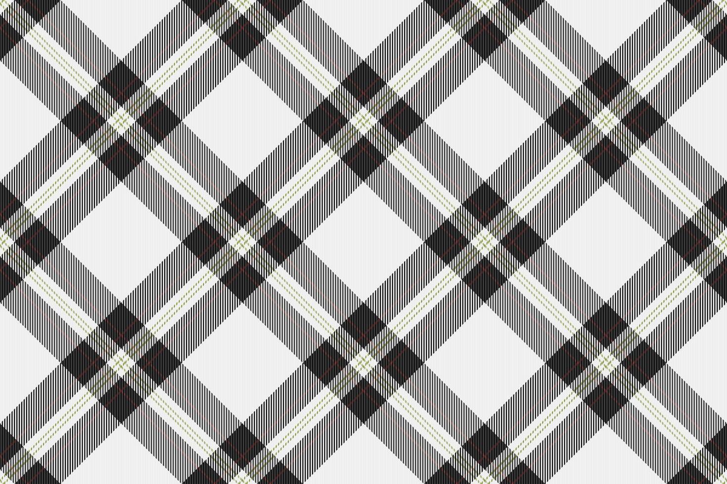 Classic tartan pattern. A traditional textile design with intersecting bands in monochrome and neutral hues. Ideal for backgrounds, designs, and textures. vector