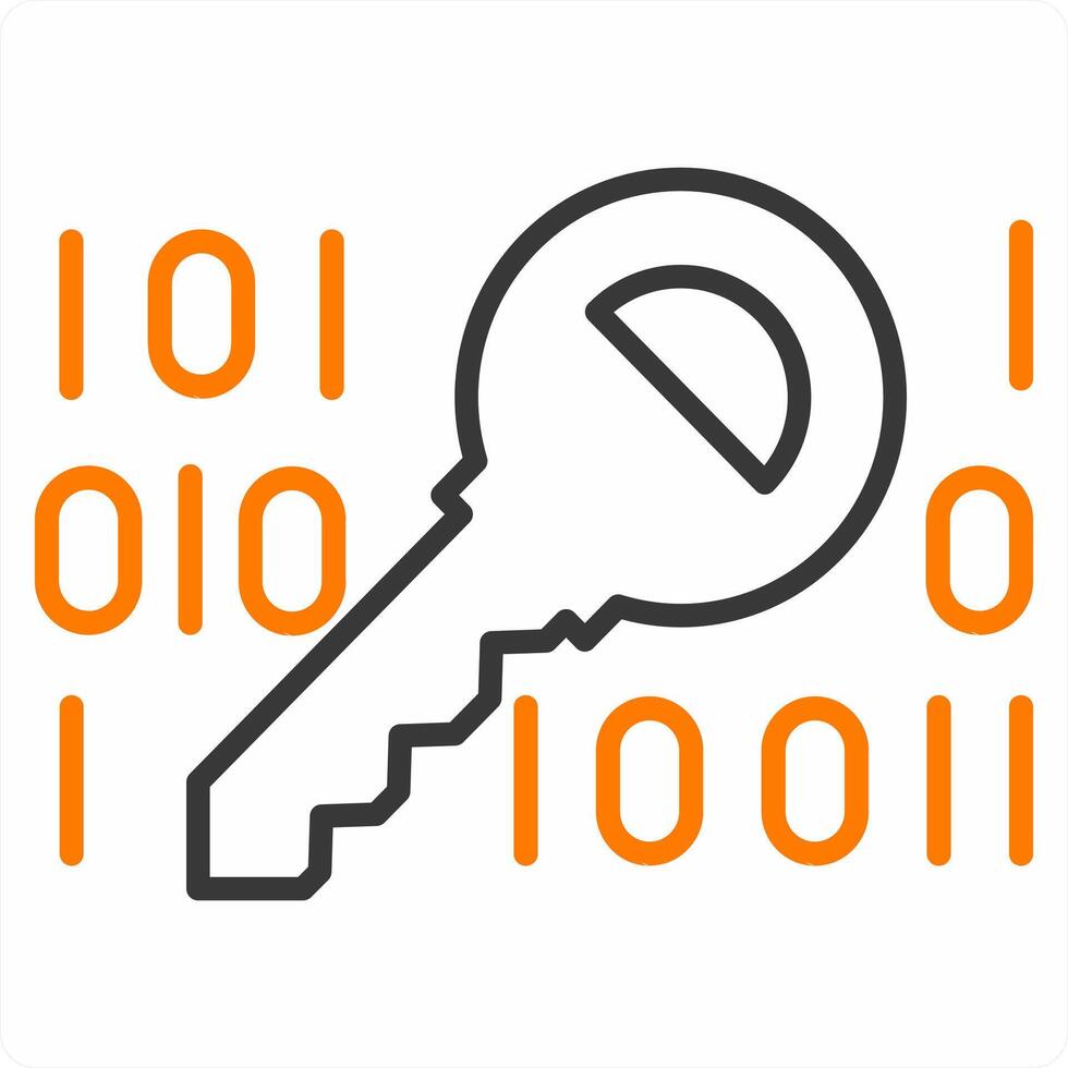 programación y código icono en naranja color vector