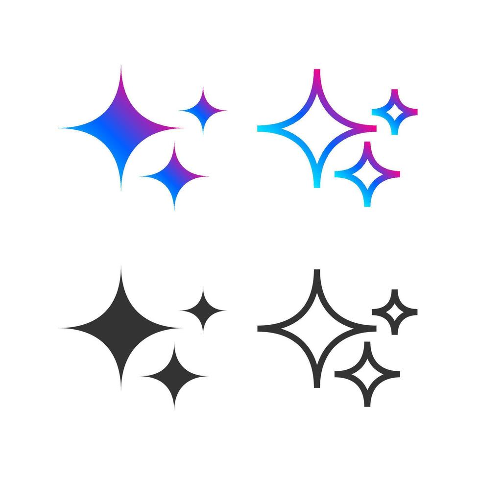 generar ai icono conjunto con brillar moderno estilo. máquina aprendizaje tecnología, artificial inteligencia botón para ui ux elemento, aplicación, sitio web vector