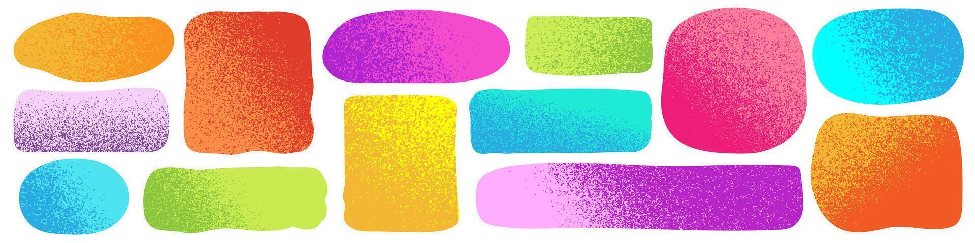 Irregular text box collection texture style vector