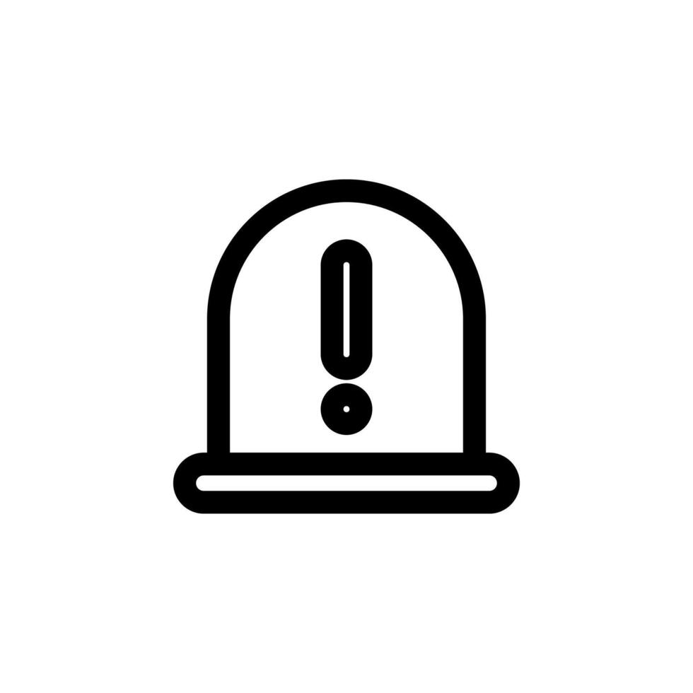 Elegant Line Warning Triangle Icon for Web and Mobile Interface vector