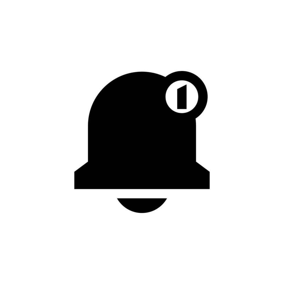 Bold Solid Notification Info Symbol for Message and Updates vector