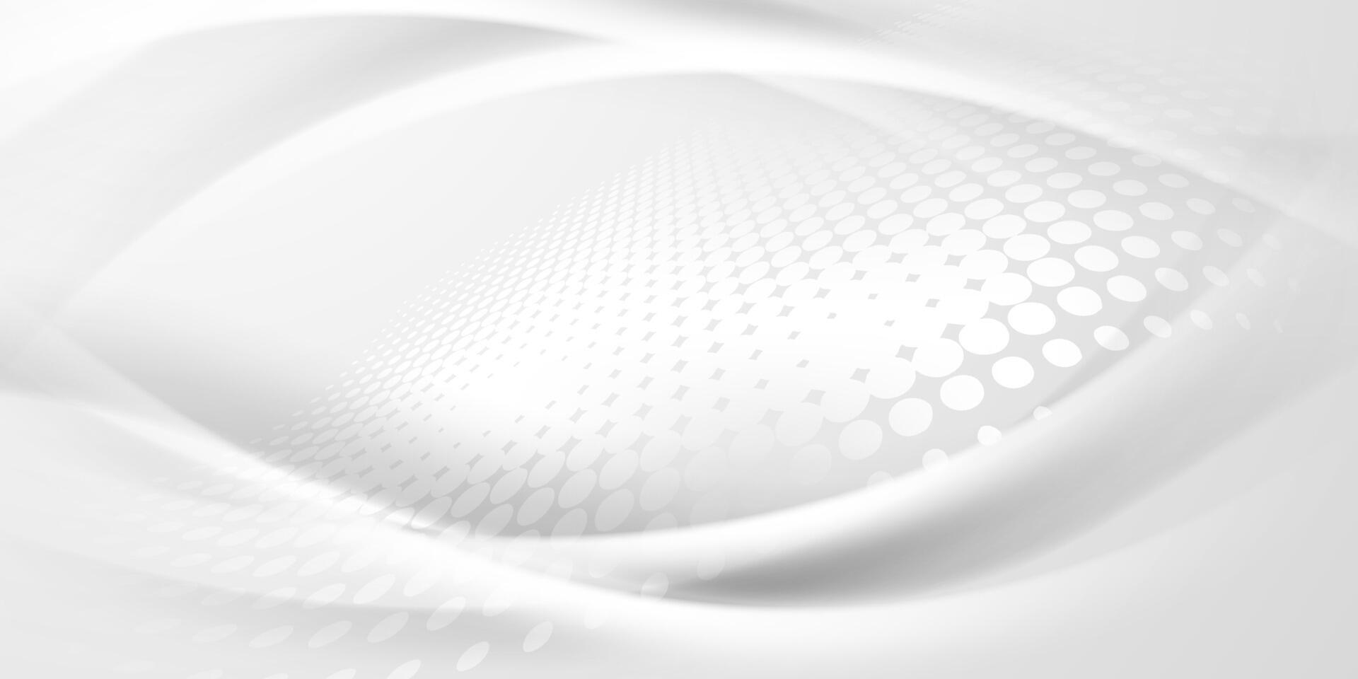 Abstract white background with dotted patterns vector