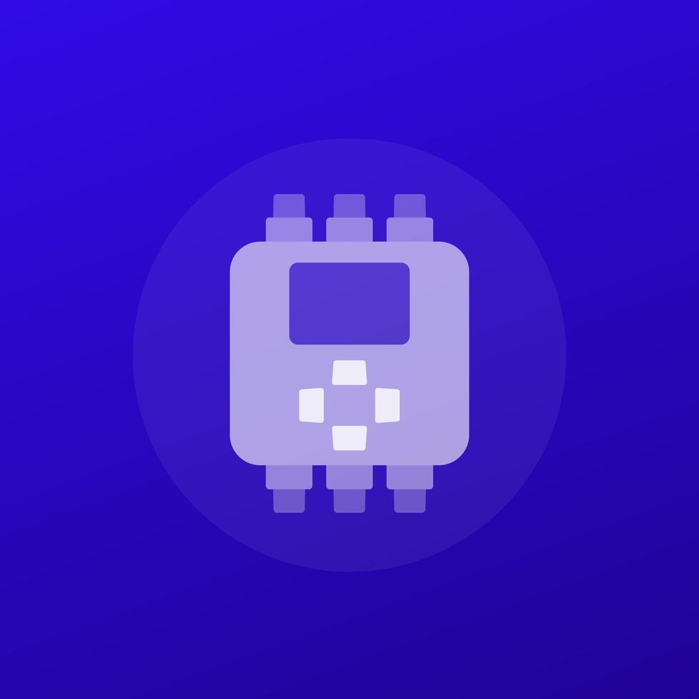 PLC icon, Programmable logic controller, transparent design vector