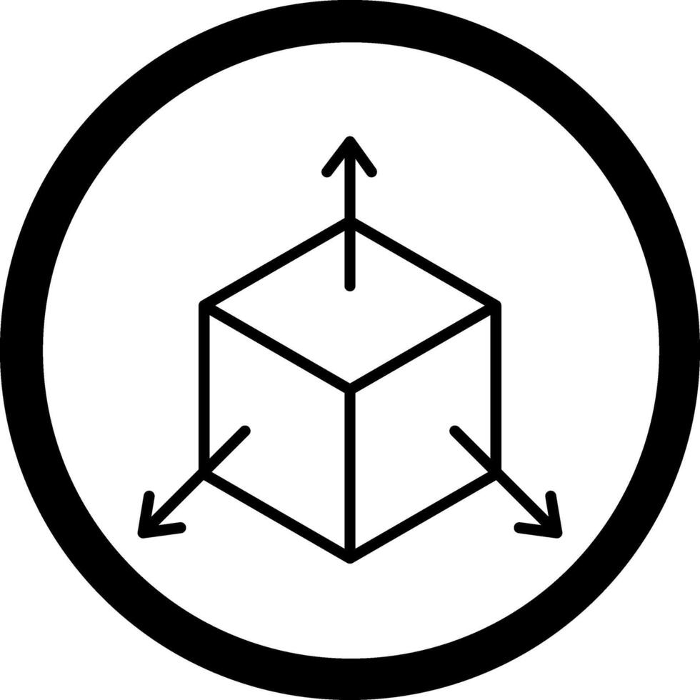 Scale Modification Dark Mode Style Symbol vector