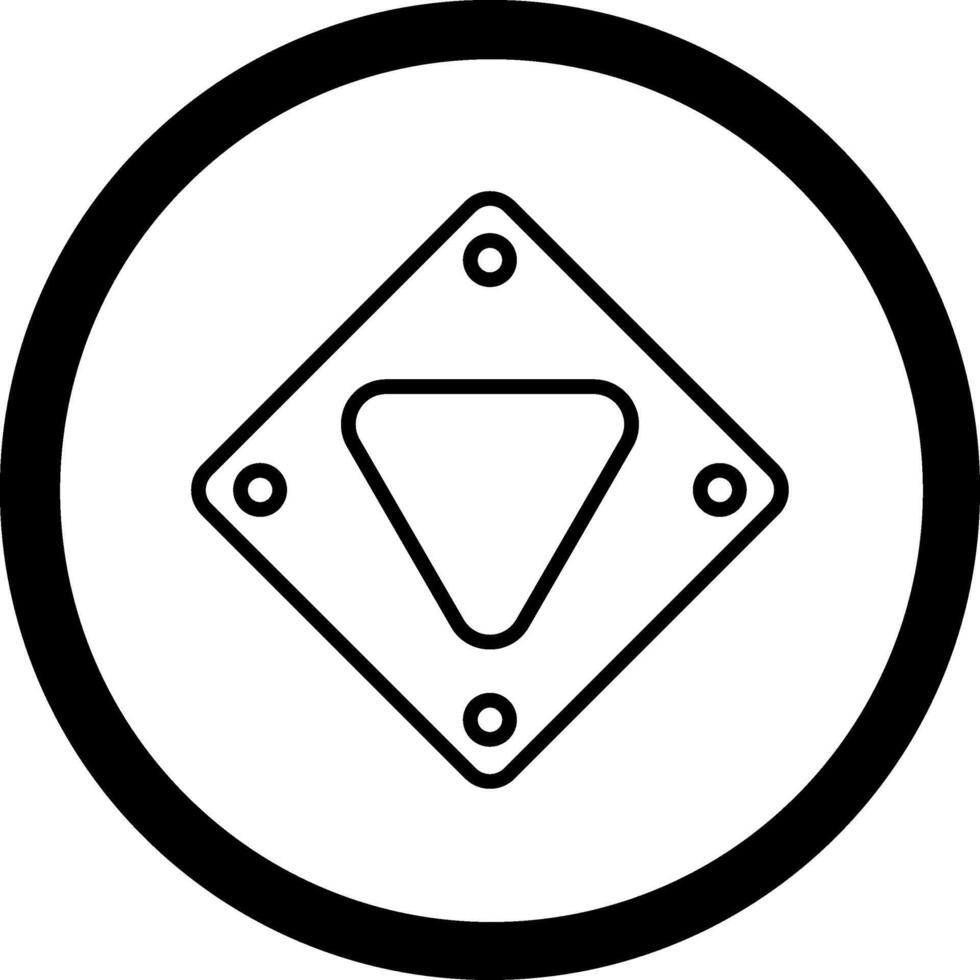 Give Way UX Focused Design Shape vector