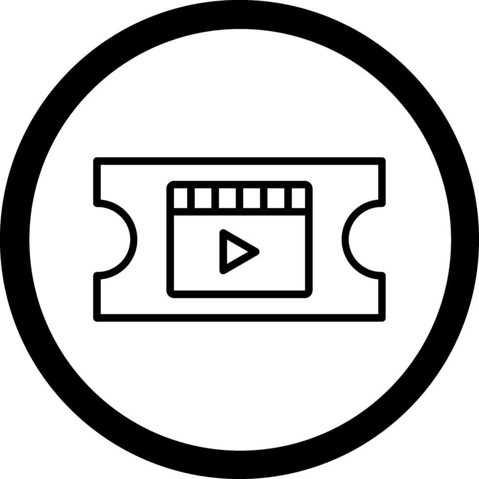 Ticket Geometric Mobile App Mark vector