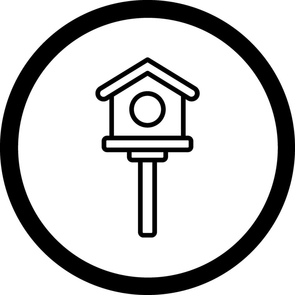 Bird Feeder Web Based Design Element vector