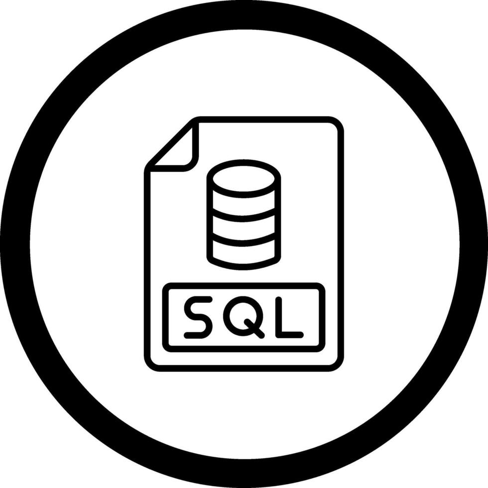 Sql User Interface Design Mark vector