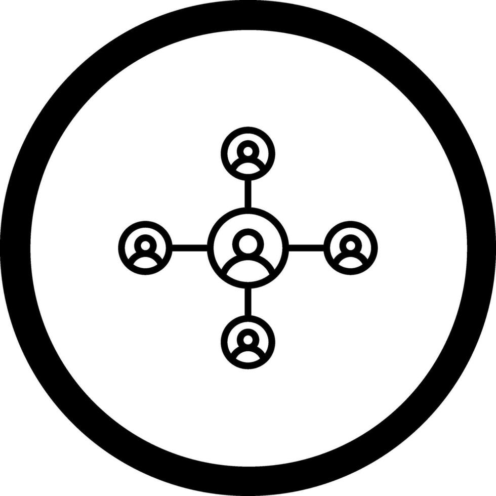 Networking Color Block Style Badge vector