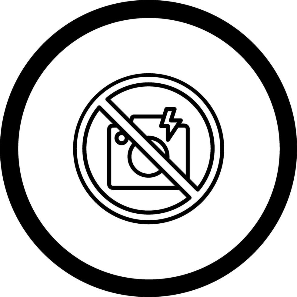 No Flash Minimal Graphic Visual Element vector