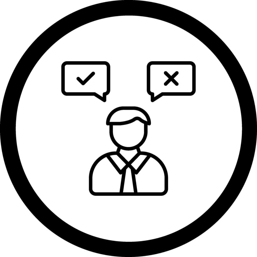 Dscision Making Creative Grid Based Symbol vector