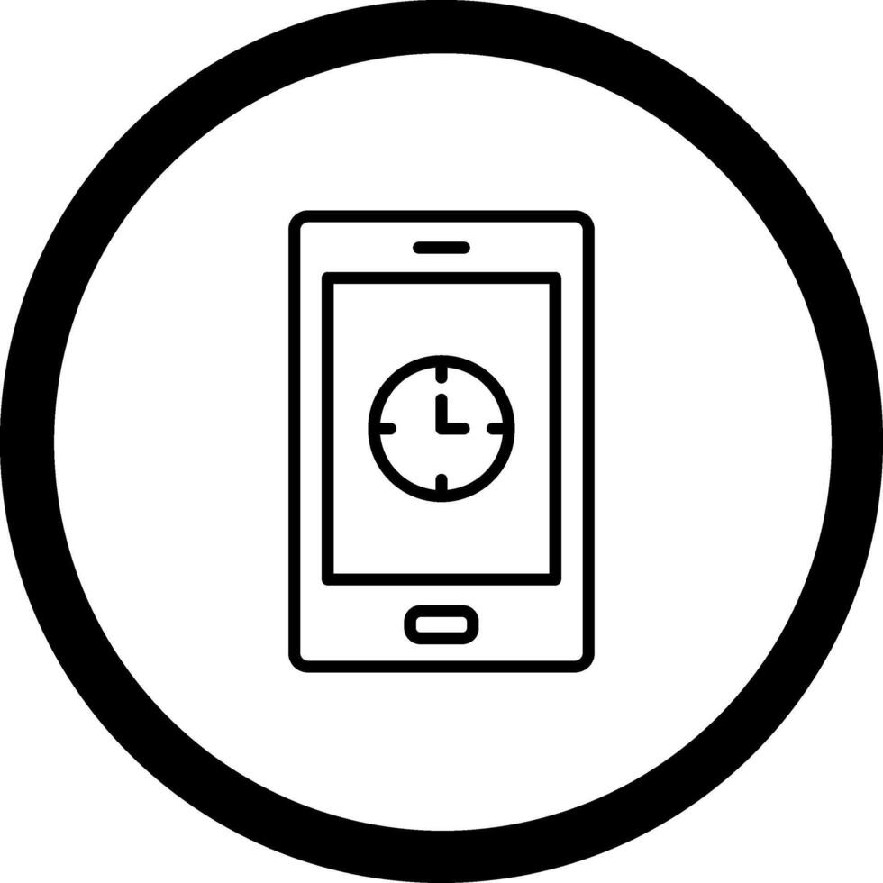Clock App Digital Technology Style Element vector
