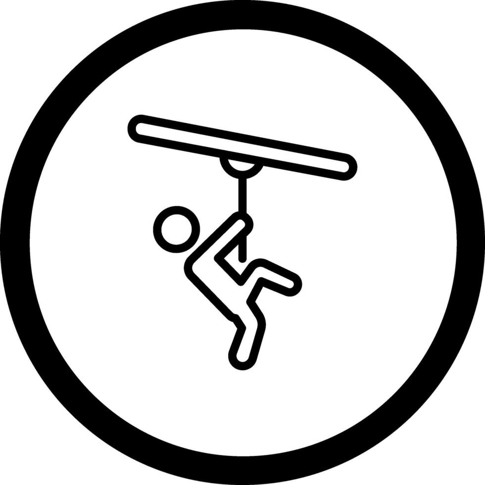 Zip Line Vivid Application UI Element vector