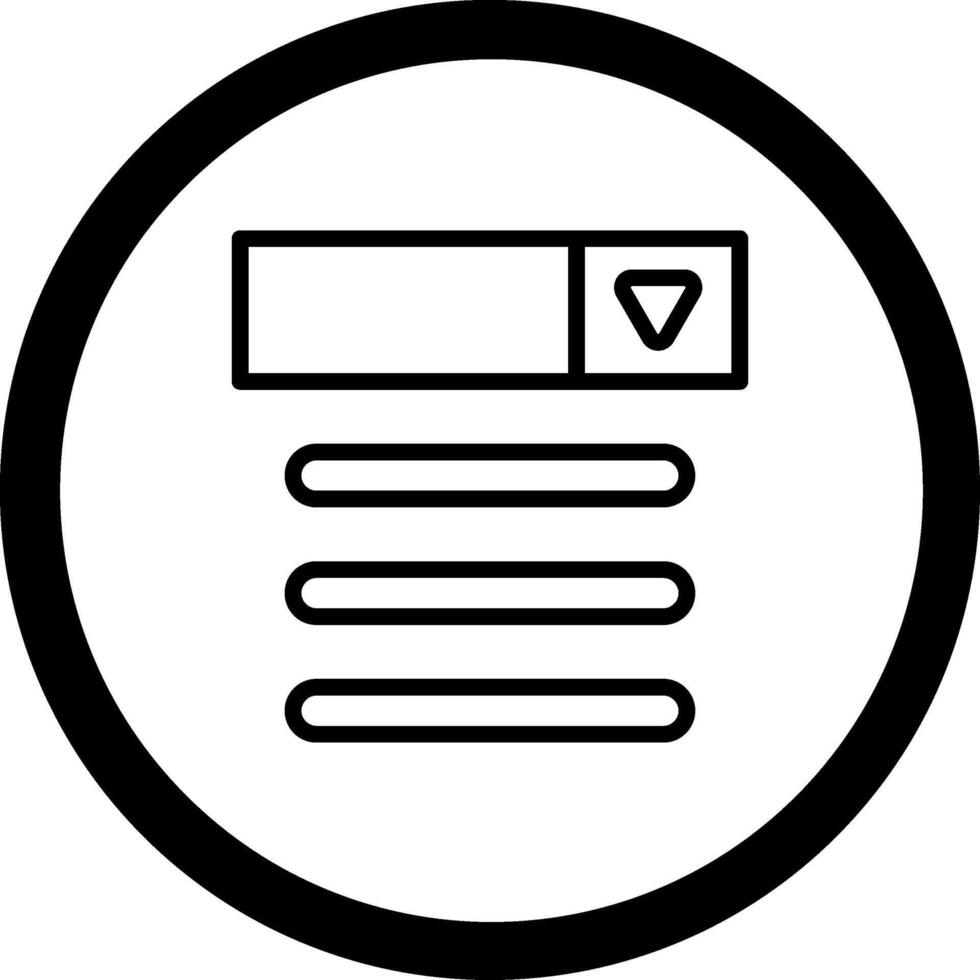 Dropdown Menu Cool Tone Graphic Form vector