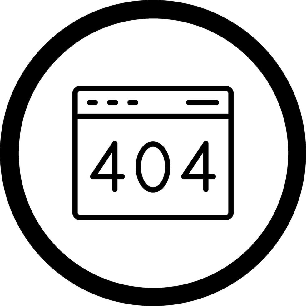 404 Error Page Modern Interface Style Badge vector