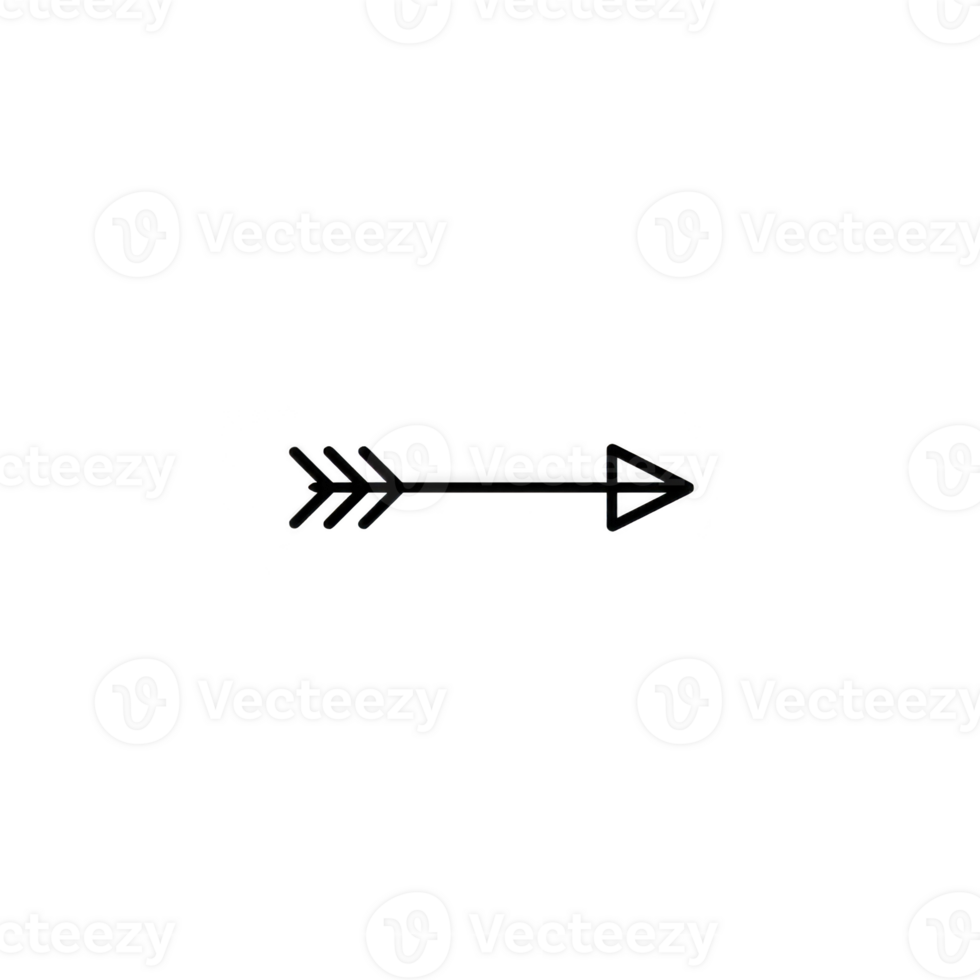 einfach schwarz Pfeil Symbol zeigen zu richtig auf transparent Hintergrund, Ideal zum Design Projekte oder Präsentationen png