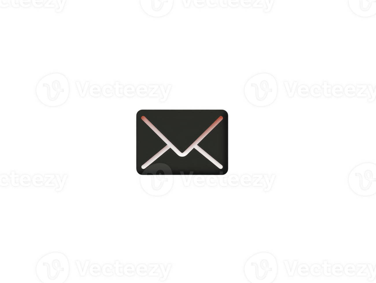 Email icon design featuring minimalist envelope shape with modern color scheme. This graphic represents communication, messaging, and digital correspondence png