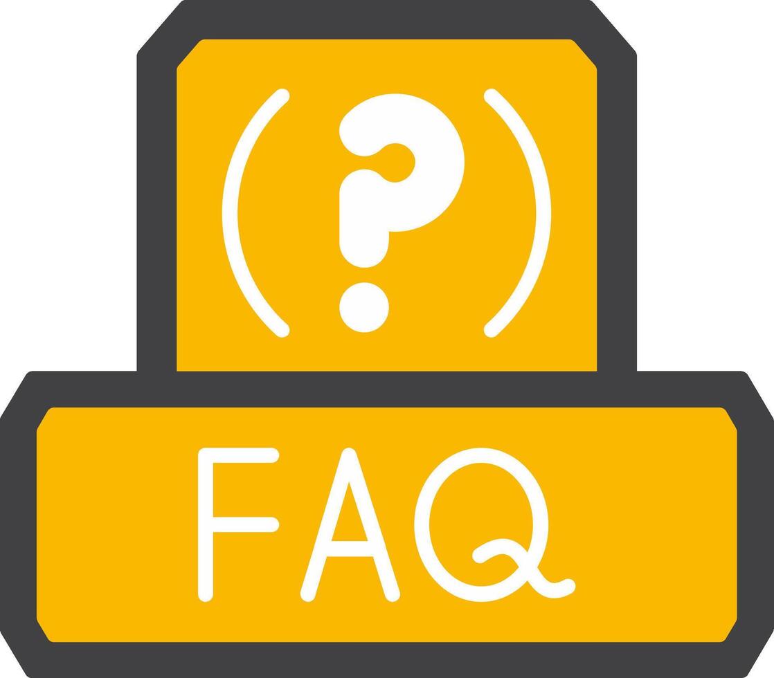 FAQ Help Guide Icon vector